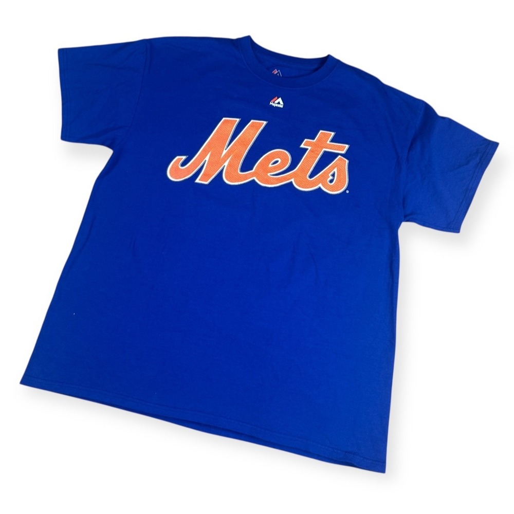 Majestic New York Mets Syndergaard 34 Blue‎ T Shirt Men's Large